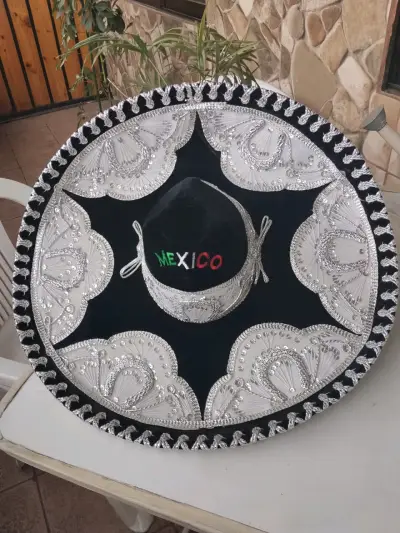 Sombrero Charro Mexicano Decorado - miniatura 1
