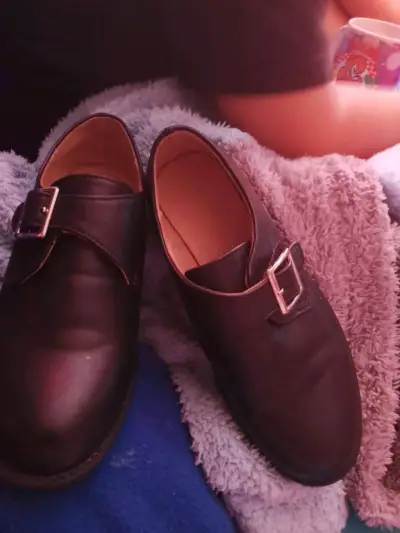 Zapatos de vestir negros para hombre con hebilla - miniatura 5