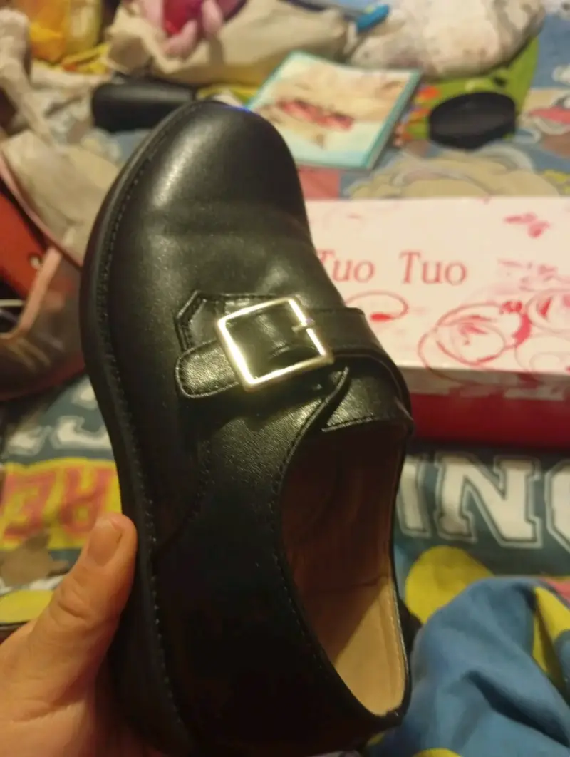 Zapatos de vestir negros para hombre con hebilla - 6