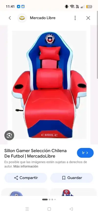 Sillón Gamer Selección Chilena de Fútbol - miniatura 1