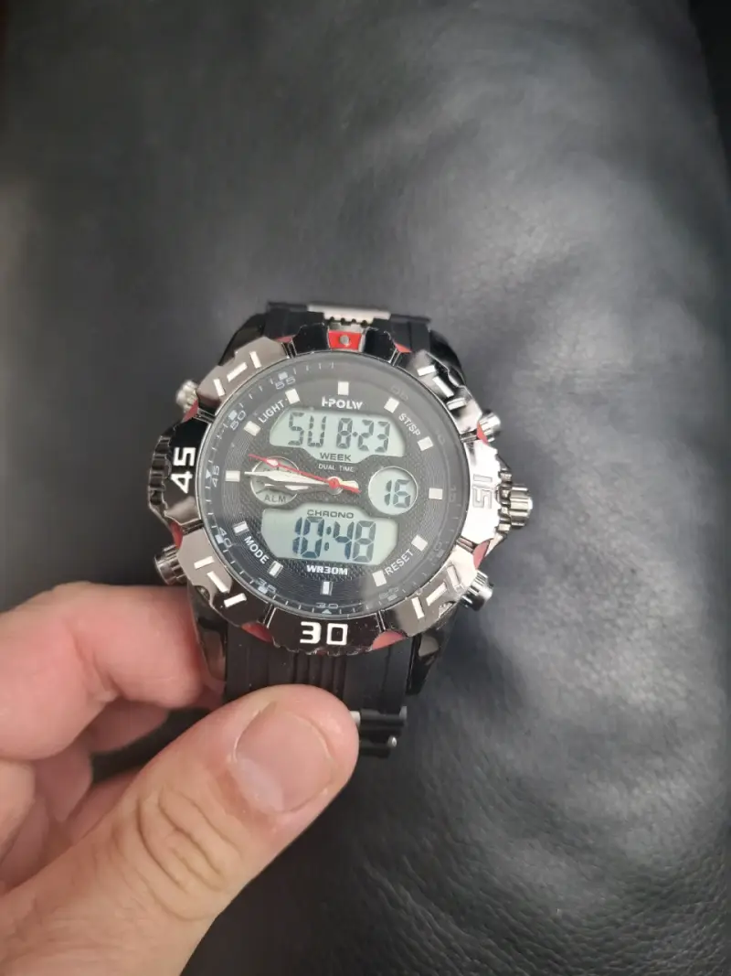 Reloj digital deportivo Hpolw resistente al agua - 1