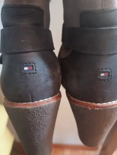 Botas de cuero Tommy Hilfiger para mujer - miniatura 1