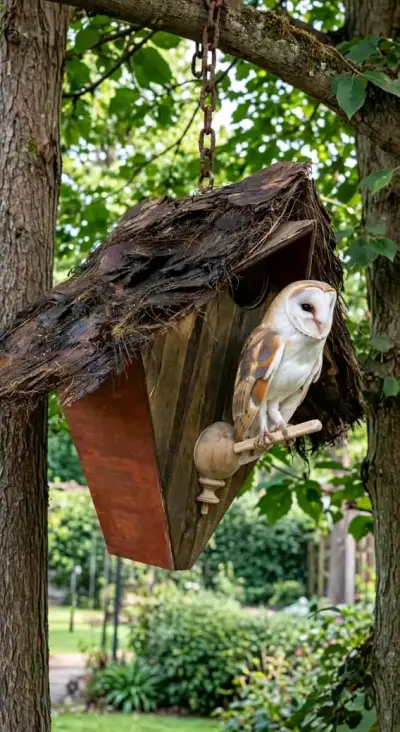 Casita de Madera para Aves con Diseño Rústico - miniatura 1