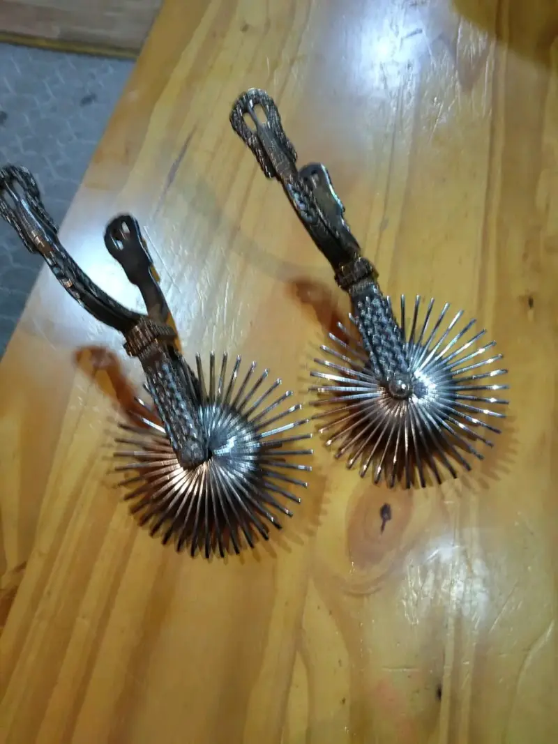 Espuelas de Plata Fina Hechas a Mano - 2