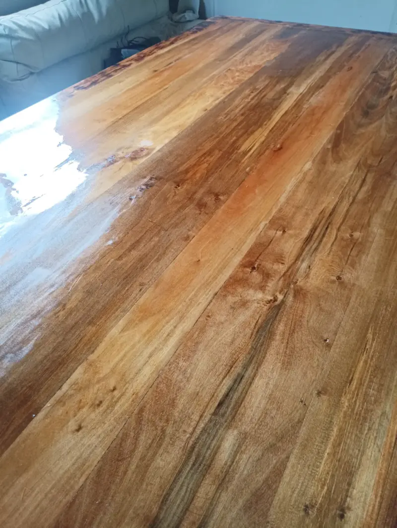 Mesa de Madera Rústica Grande para 6 personas - 3
