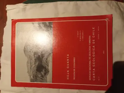 Mapa Geológico Hoja Guanta Región de Coquimbo 1990 - miniatura 1