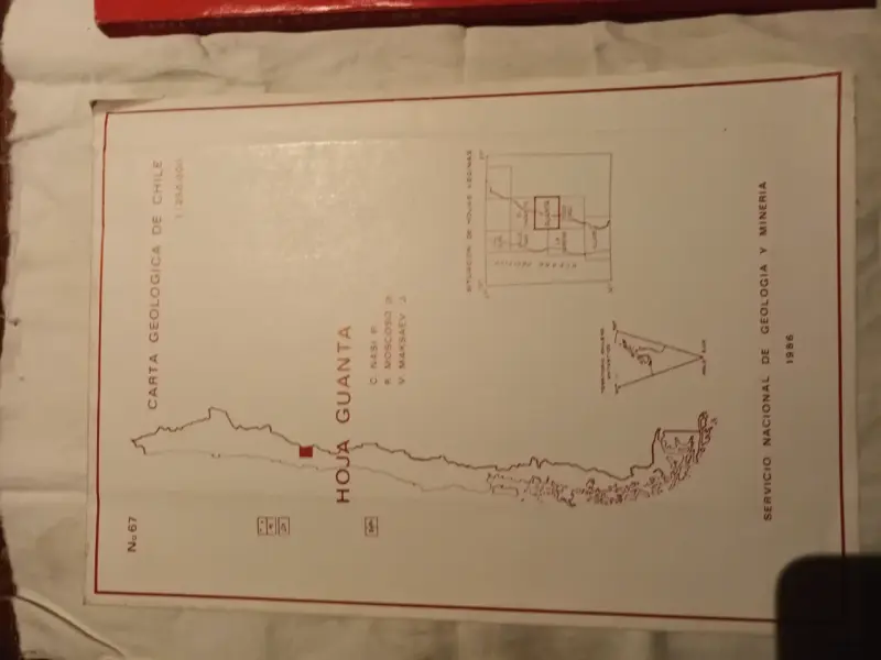 Mapa Geológico Hoja Guanta Región de Coquimbo 1990 - 2