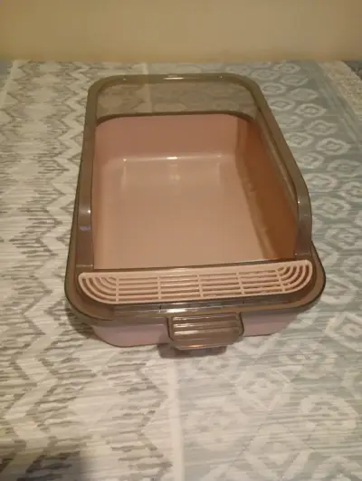 Caja de arena para gatos con tapa y pala - miniatura 1