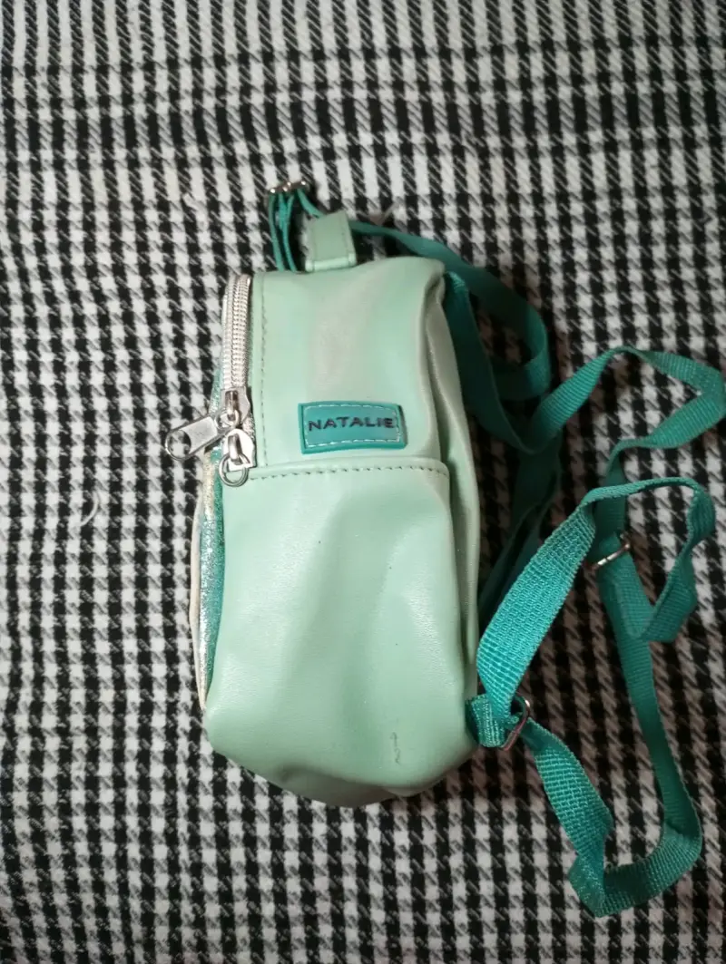 Mochila infantil verde con diseño de búho - 2