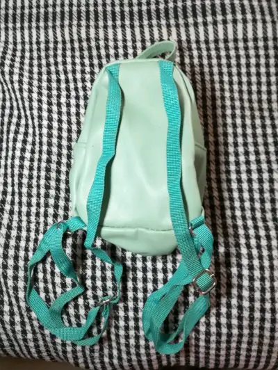 Mochila infantil verde con diseño de búho - miniatura 3