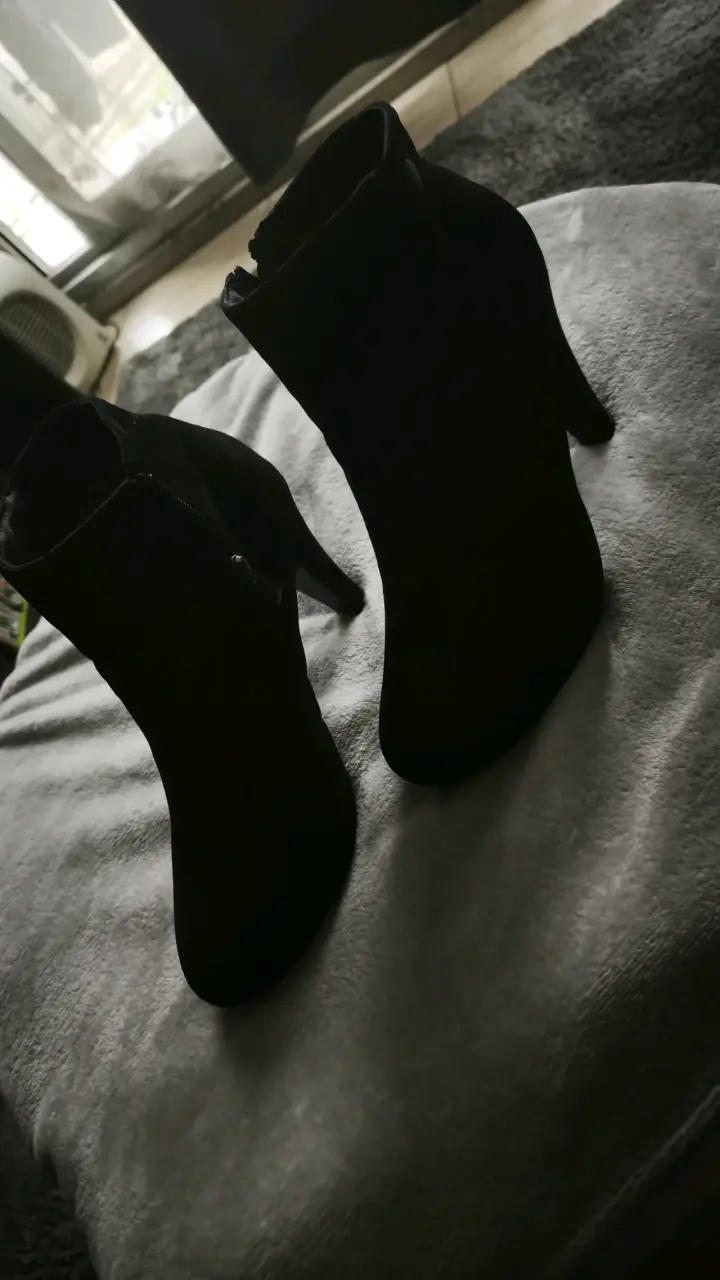 Botines de tacón alto negros para mujer - 1