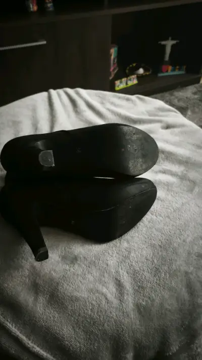 Botines de tacón alto negros para mujer - miniatura 2