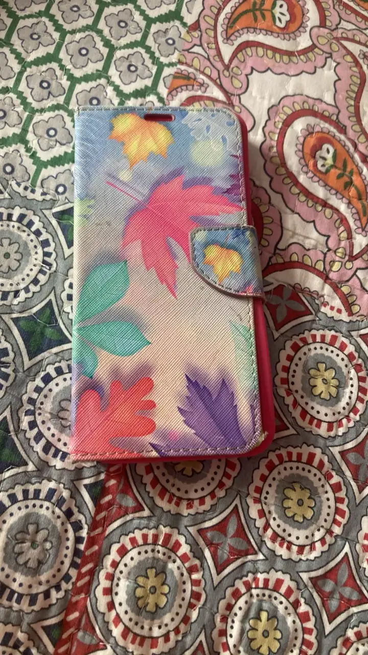 Funda para celular con diseño floral colorido - 1