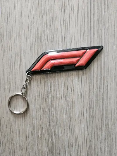 Llavero Formula 1 Logo F1 Rojo y Negro - miniatura 1