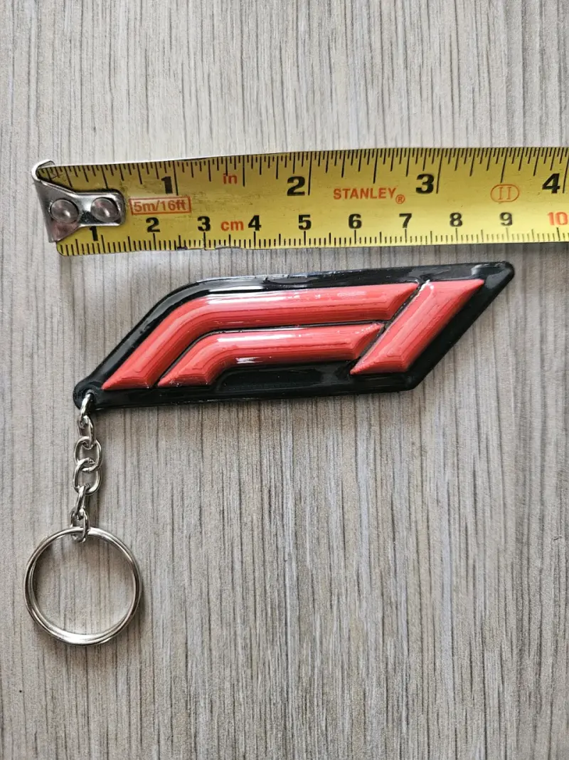 Llavero Formula 1 Logo F1 Rojo y Negro - 3