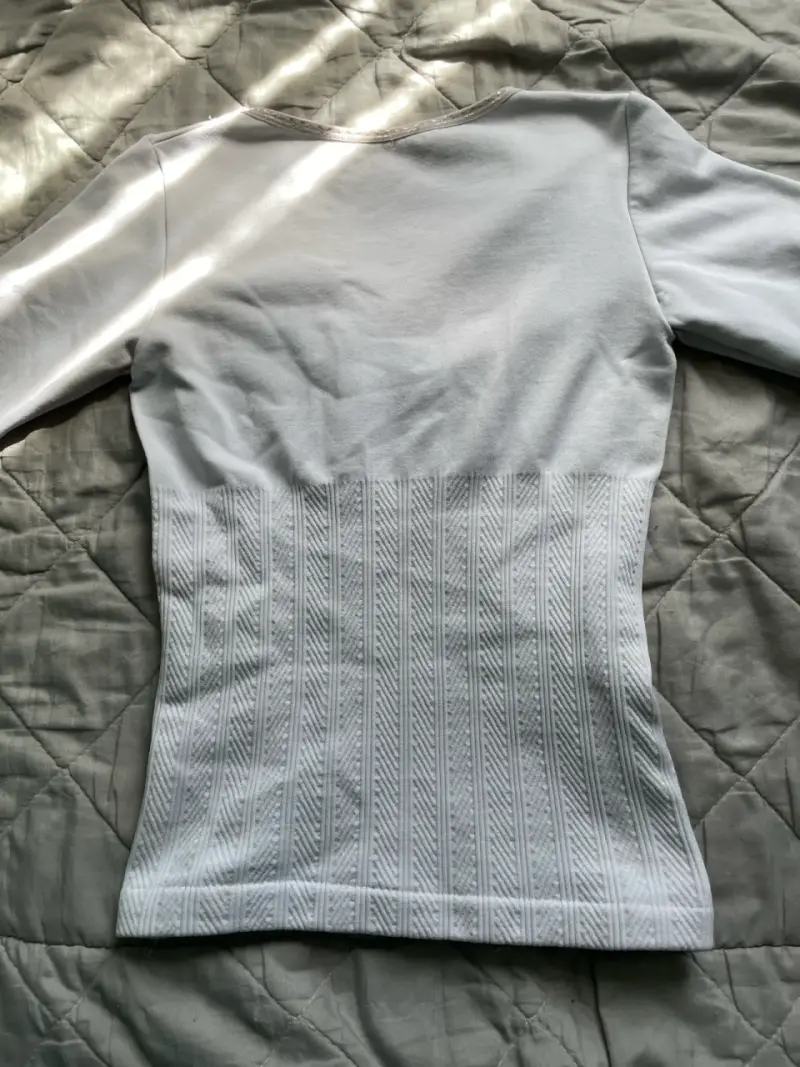 Polera Blanca con Encaje para Mujer - 3
