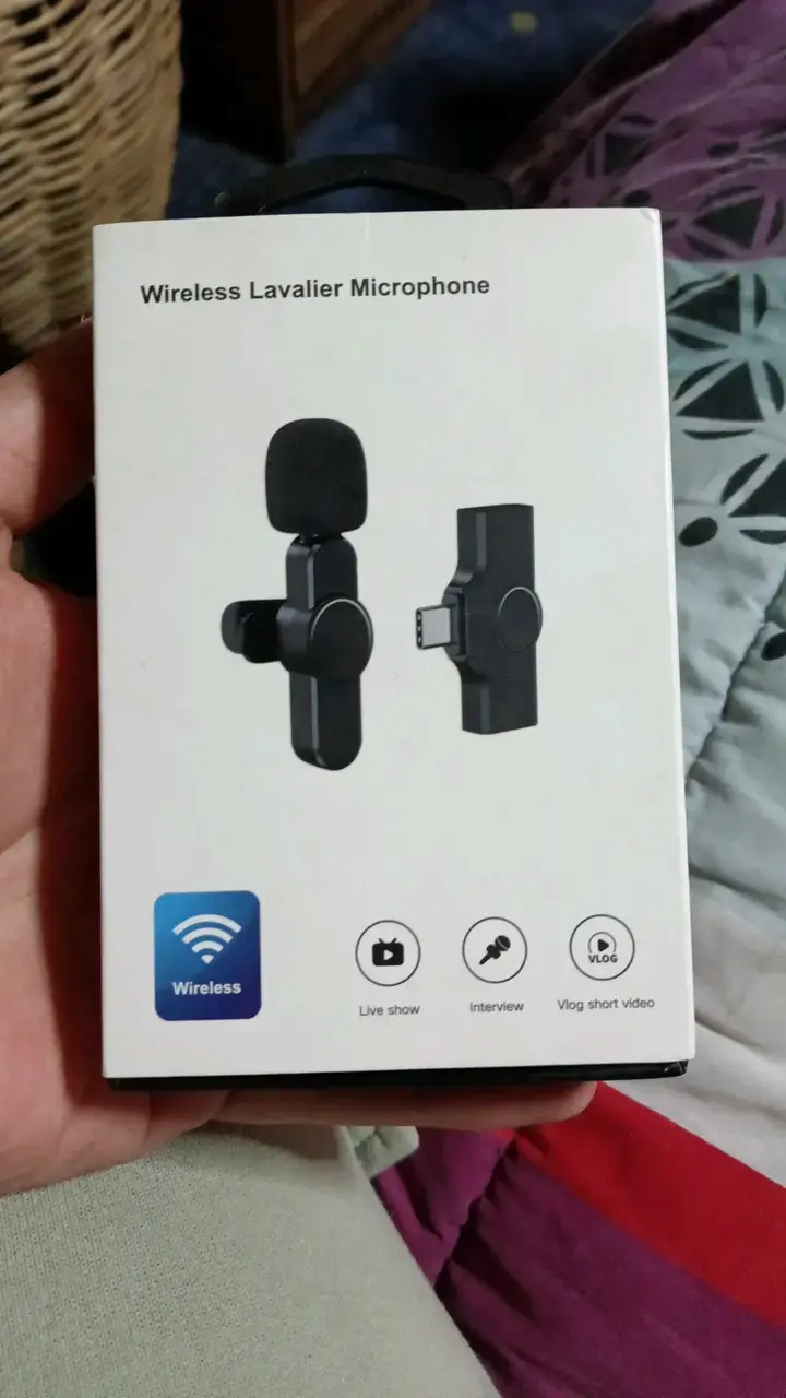 Micrófono Lavalier Inalámbrico para teléfono
