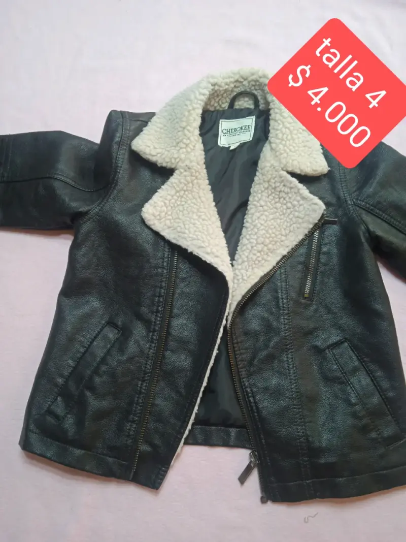 Chaqueta de cuero sintético para niña Cherokee - 2