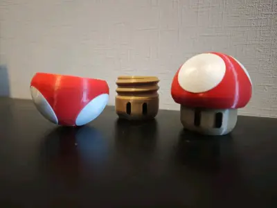 Set de 2 Contenedores Decorativos Hongo Mario Bros - miniatura 1