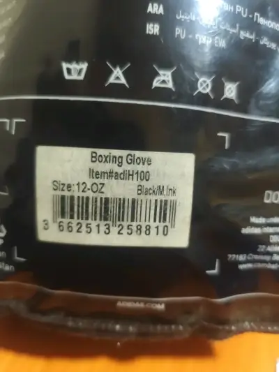 Guantes de Boxeo Adidas Hybrid 100 Negros y Azules - miniatura 6