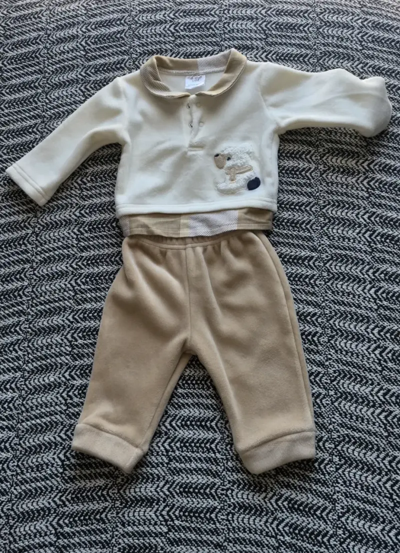 Conjunto de ropa para bebé con enteritos y chaqueta - 6