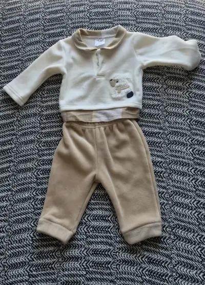 Conjunto de ropa para bebé con enteritos y chaqueta - miniatura 6