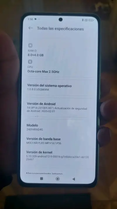 Smartphone Redmi Note 14 5G 256GB Azul - miniatura 2