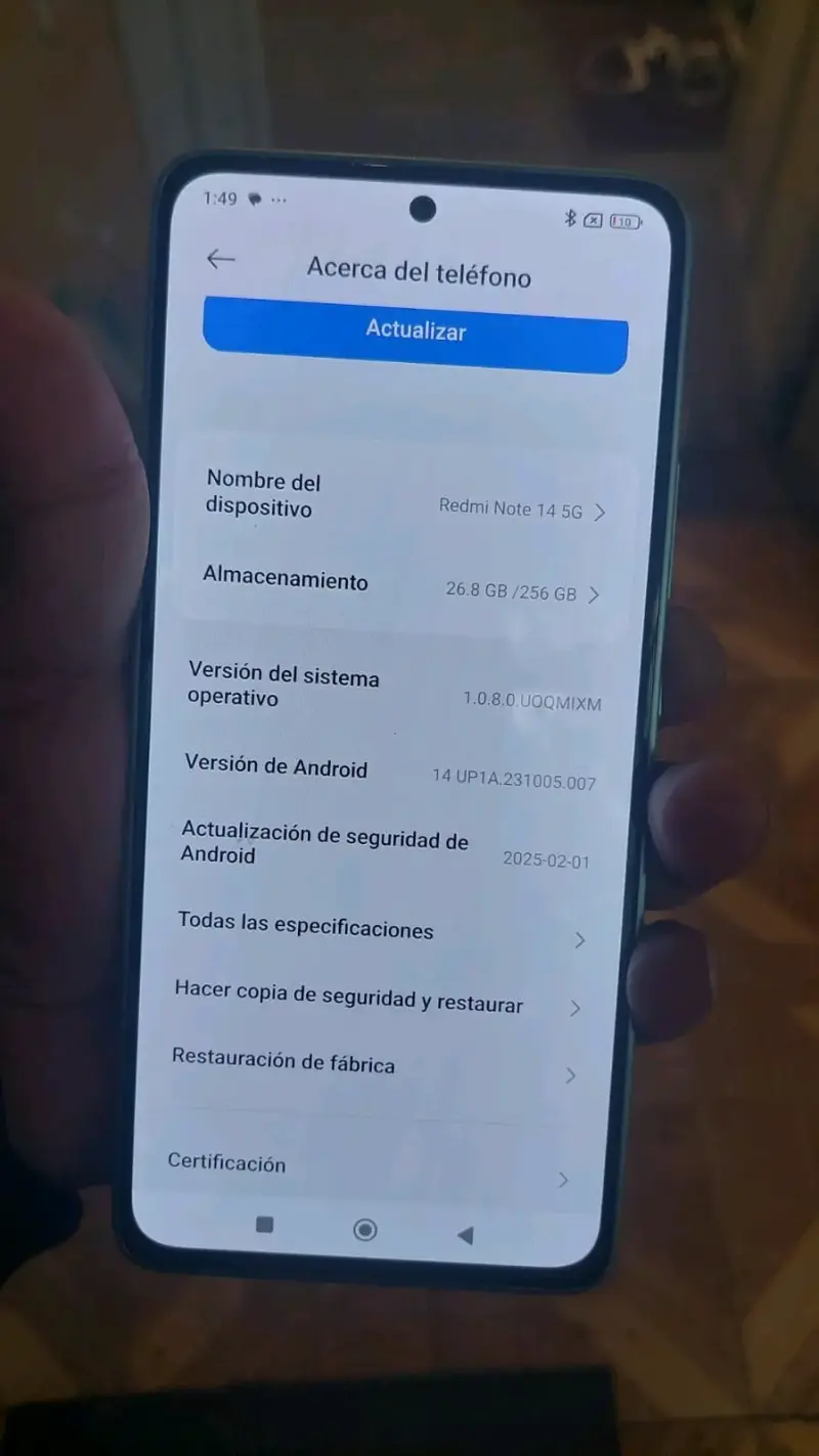 Smartphone Redmi Note 14 5G 256GB Azul - 3