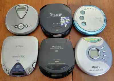 Lote 6 Discman Sony Panasonic Aiwa Repuestos - miniatura 1