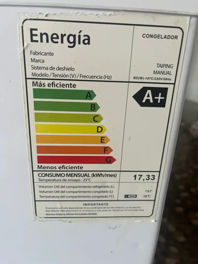 Congelador horizontal Taiping eficiente A+ - 4