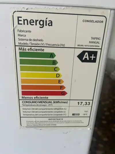 Congelador horizontal Taiping eficiente A+ - miniatura 4