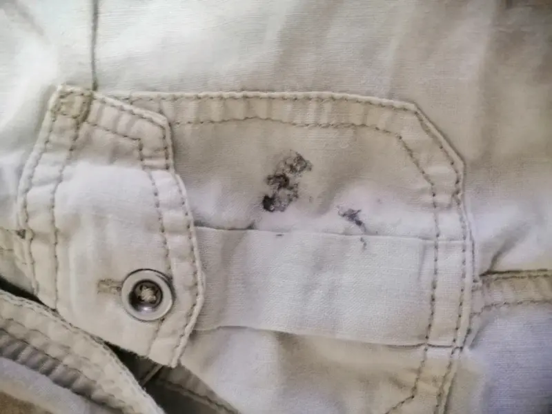 Camisa beige de manga corta para mujer - 3