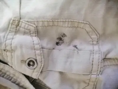 Camisa beige de manga corta para mujer - miniatura 3