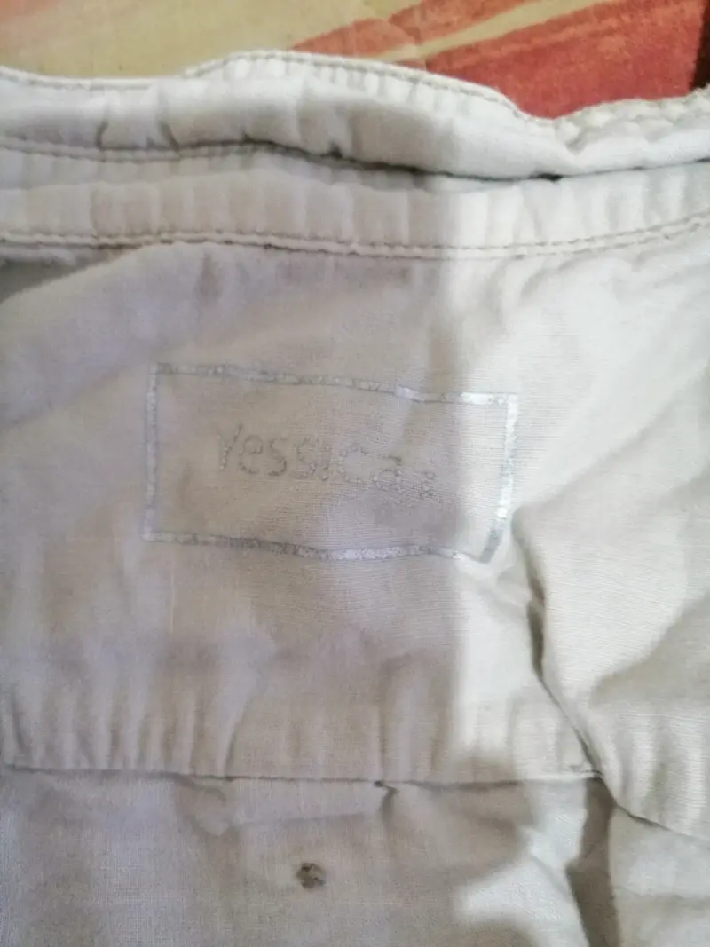Camisa beige de manga corta para mujer - 4