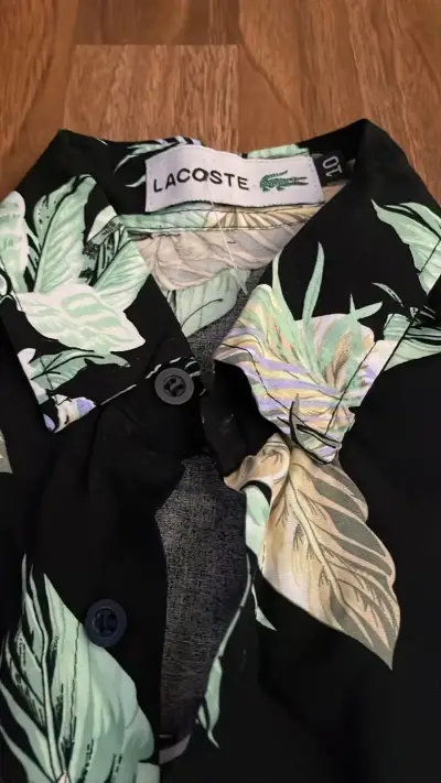 Camisa Lacoste de niño  con estampado tropical - miniatura 1