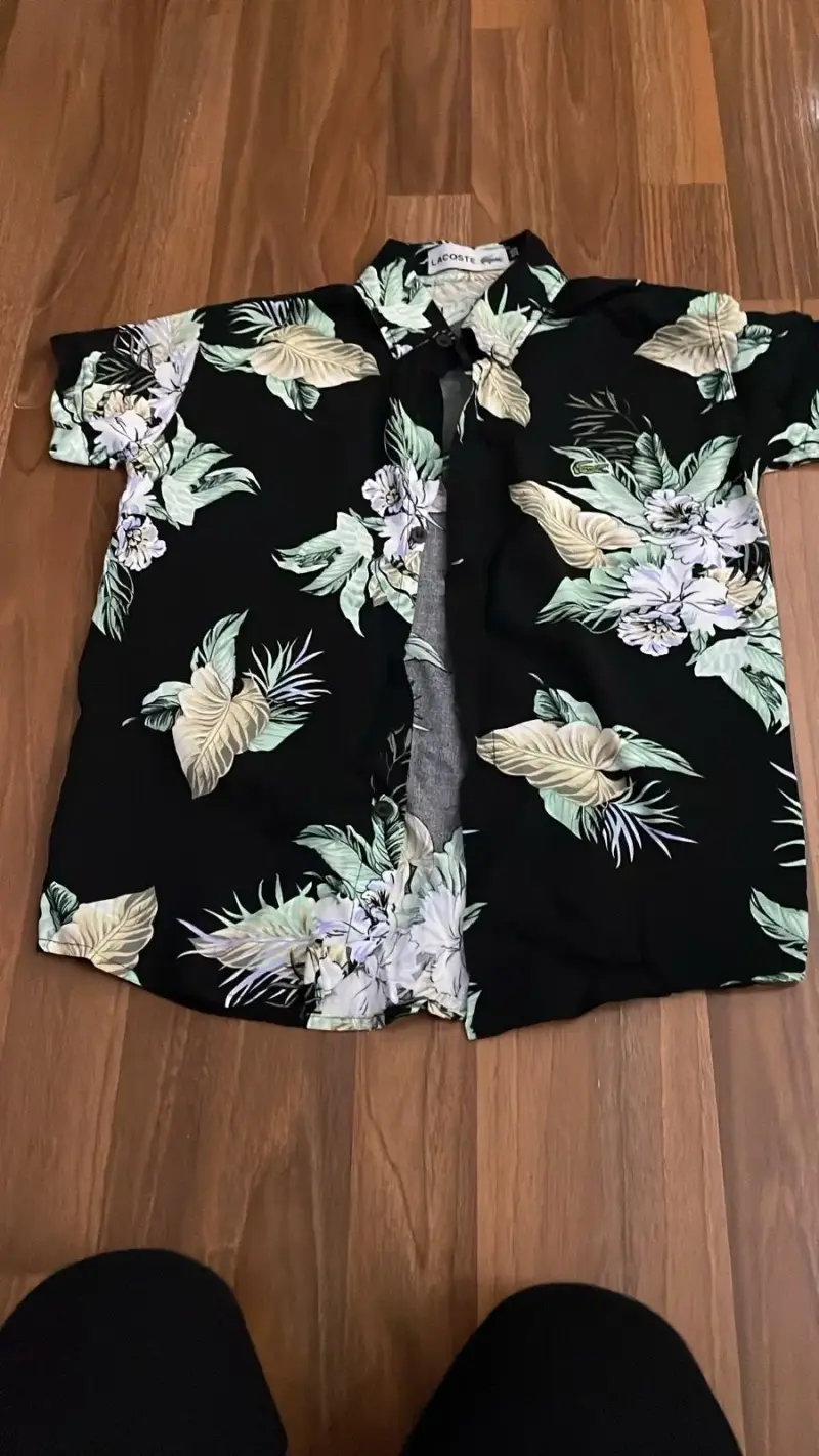 Camisa Lacoste de niño  con estampado tropical - 2