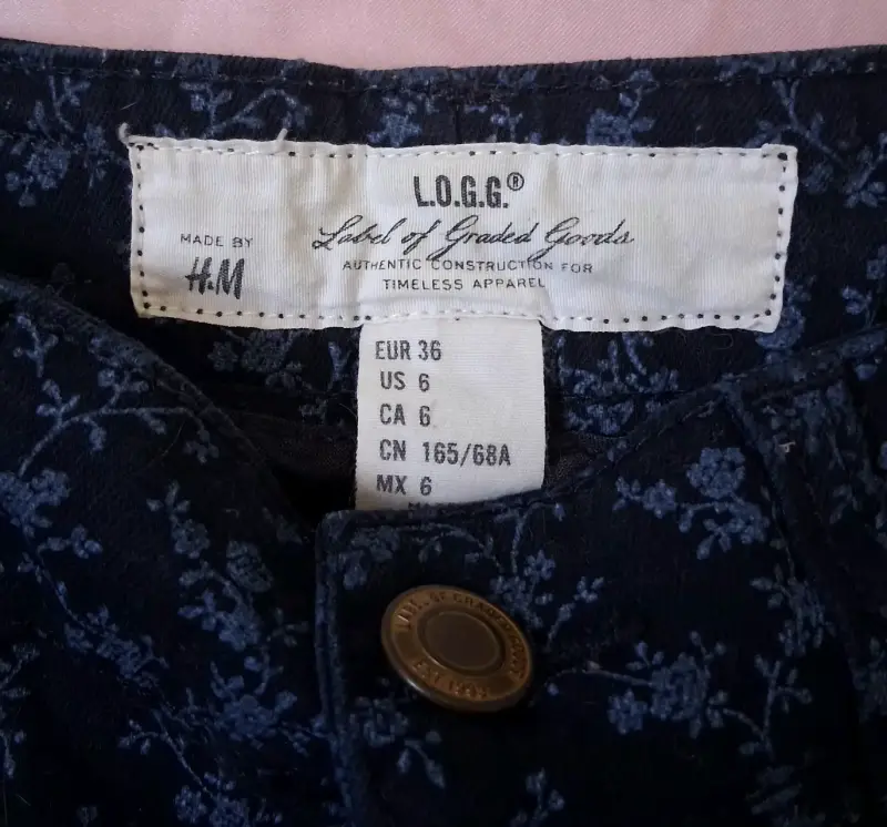 Shorts de mezclilla estampados H&M L.O.G.G. - 3