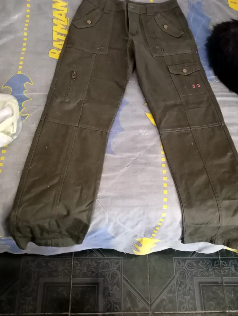 Pantalones cargo verdes para mujer