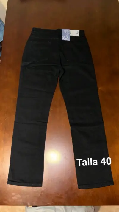 Pantalones negros talla 40 para hombre - miniatura 2