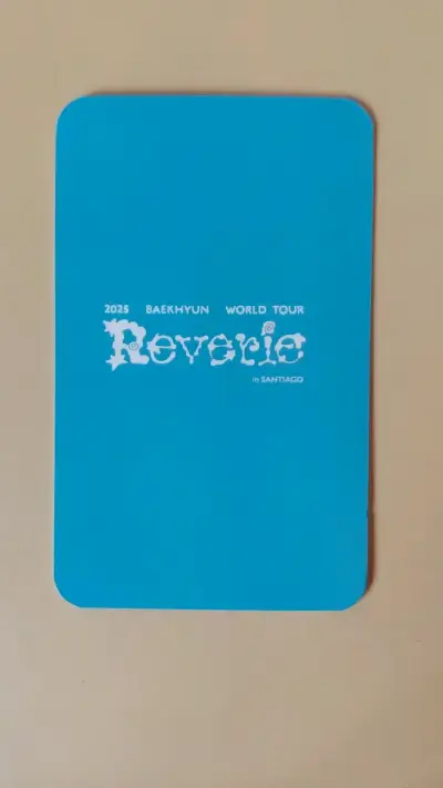 Photocard Baekhyun World Tour reverie 2025 - miniatura 2