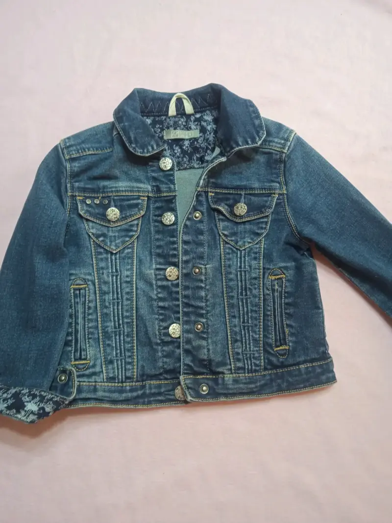 Chaqueta de mezclilla para niña talla 4 - 2