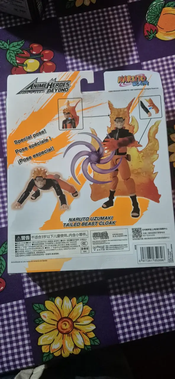 Figura de acción Naruto Uzumaki Tailed Beast Cloak - 2