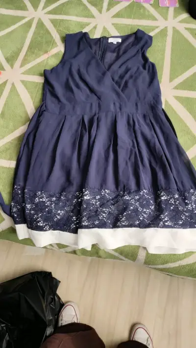 Vestido azul con encaje Apricot - miniatura 1
