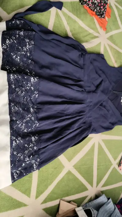 Vestido azul con encaje Apricot - miniatura 3
