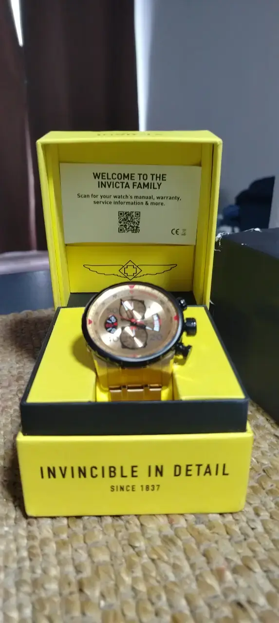 Reloj Invicta Aviator Chronograph dorado 48mm - 5