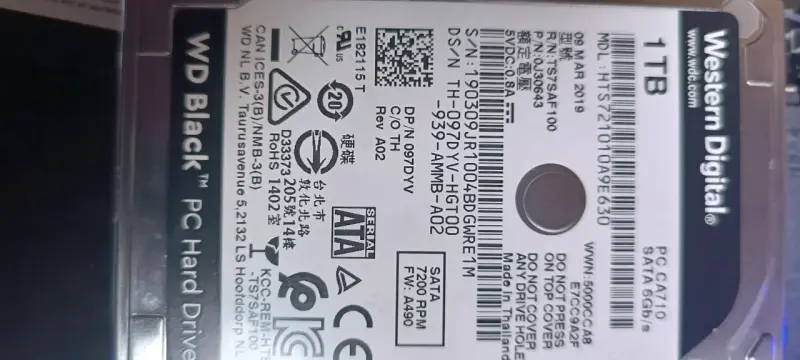 Disco Duro Interno Western Digital 1TB - 1