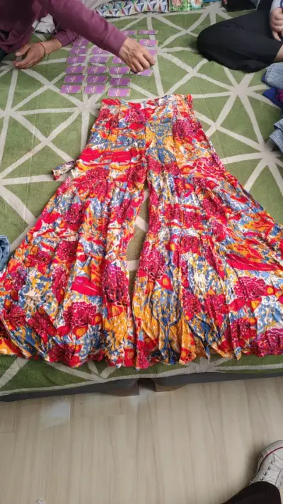 Vestido largo estampado multicolor Falabella - miniatura 1