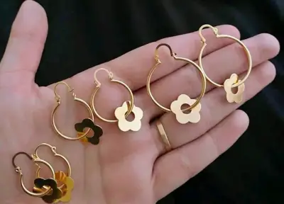 Aros de oro 10k - miniatura 1