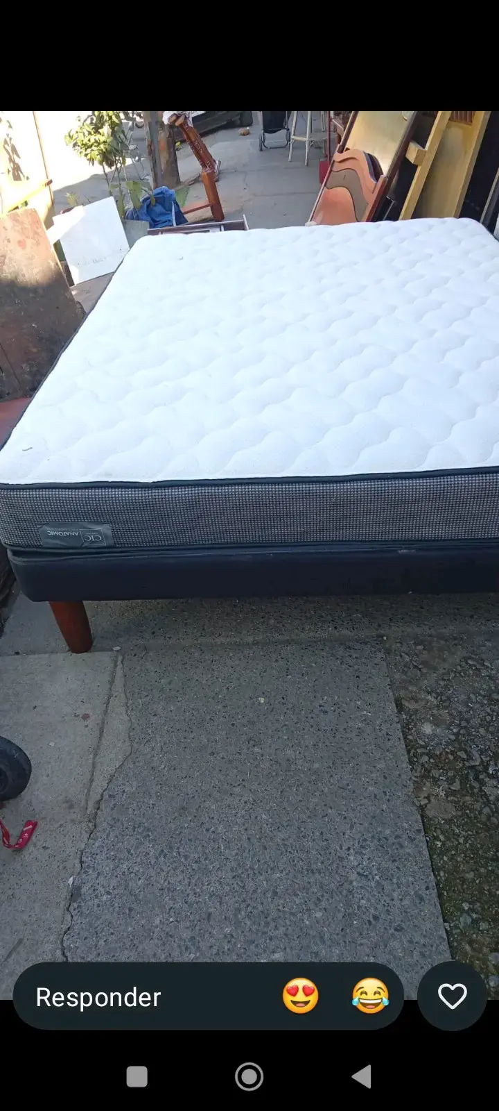 Cama con colchón king