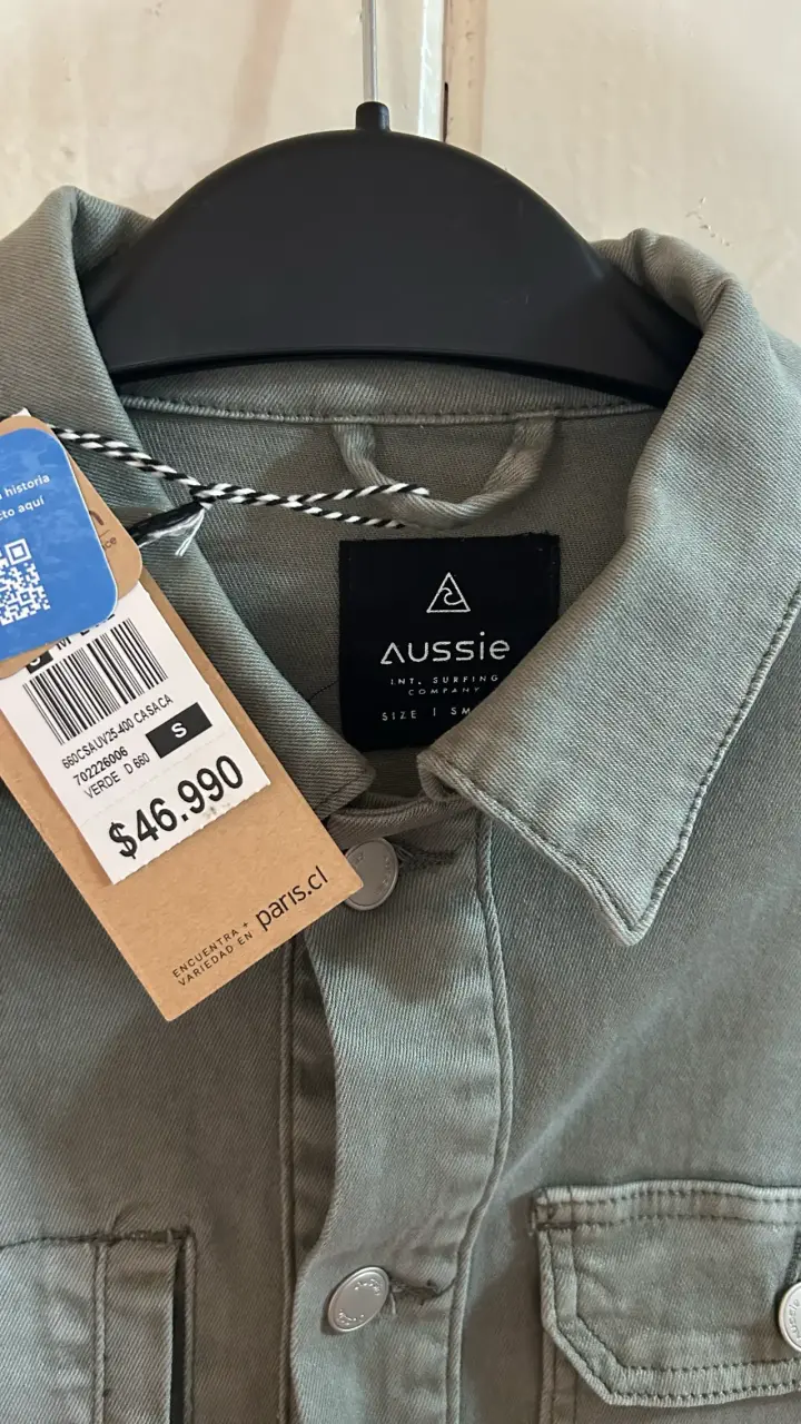 Chaqueta de Algodón verde Aussie Talla S - 3